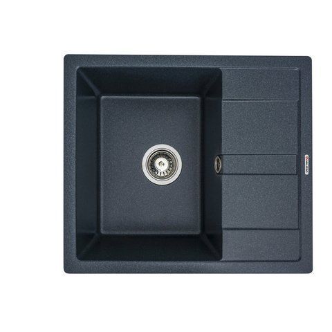 Гранитная мойка для кухни Platinum ARIA 5851 матовая Антрацит 48556 фото