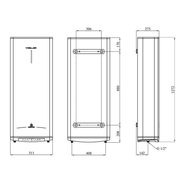 Водонагреватель Ariston VELIS PRO DRY WIFI 100 EU с сухим ТЭНом 3100910 CV034576 фото