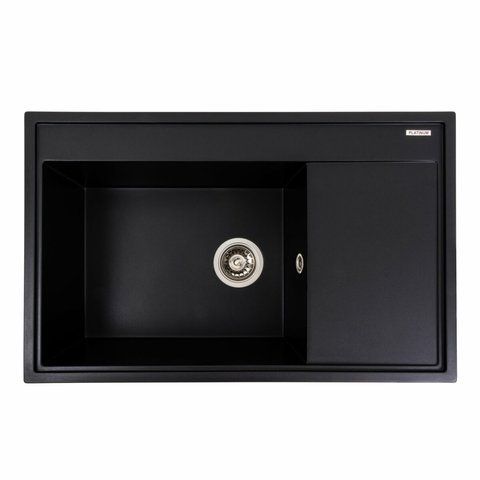 Гранитная мойка для кухни Platinum 7950 AZURIT матовый Черный 41076 фото