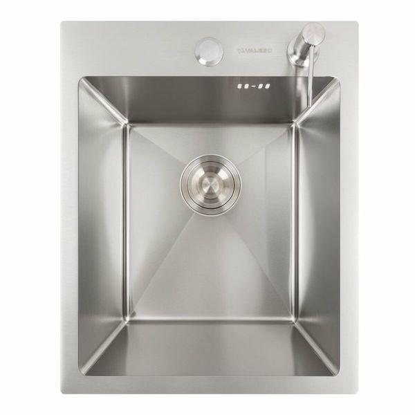 Комплект кухонної мийки Platinum Handmade 400x500x230 (толщина 3,0/1,5) pl23899 фото