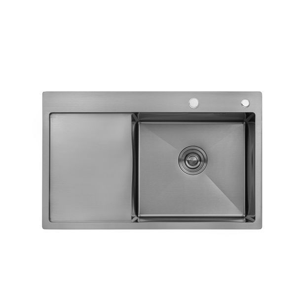 Комплект кухонной мойки KRP Schwarze - 7849RHM PVD ST042381 фото