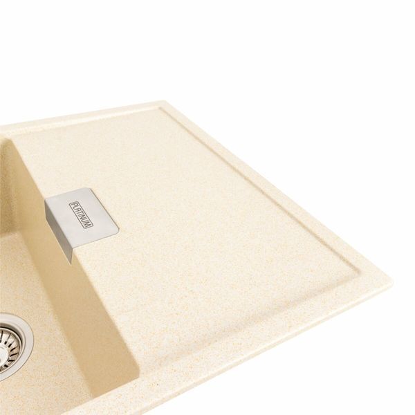 Гранитная мойка для кухни Platinum 8650 DIAMOND матовая (песок) 39823 фото