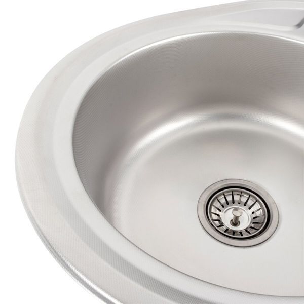 Кухонна мийка з нержавіючої сталі Platinum ДЕКОР 5745 L (0,8/180 мм) 11640 фото