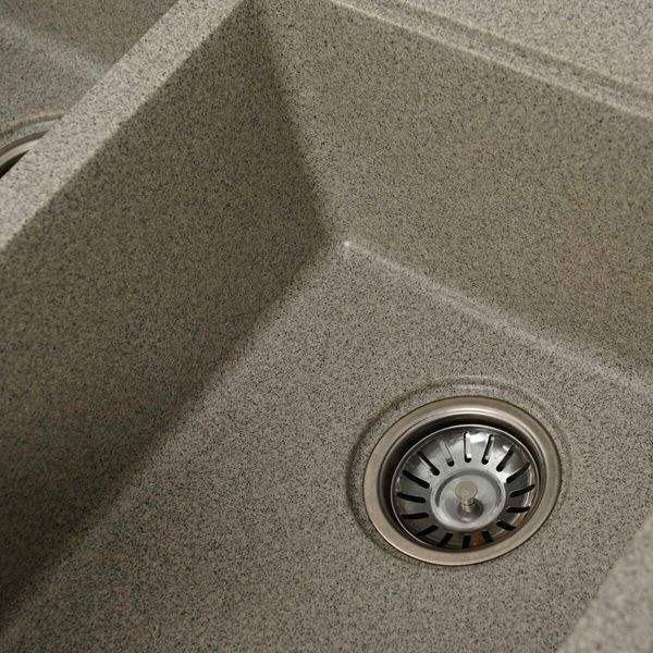 Гранітна мийка для кухні Platinum 7850 HARMONY матова Сіра 3727 фото