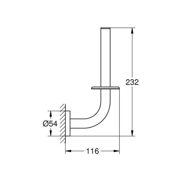 Тримач для запасного рулону паперу Grohe QuickFix Start 411862430 CV033770 фото