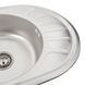 Кухонна мийка з нержавіючої сталі Platinum ДЕКОР 5745 L (0,8/180 мм) 11640 фото 3