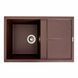 Гранітна мийка для кухні Platinum 7950 Selena матова Мокко 4020 фото 1