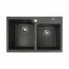 Гранитная мойка для кухни Platinum 7850 HARMONY матовая Графит 3703 фото 1