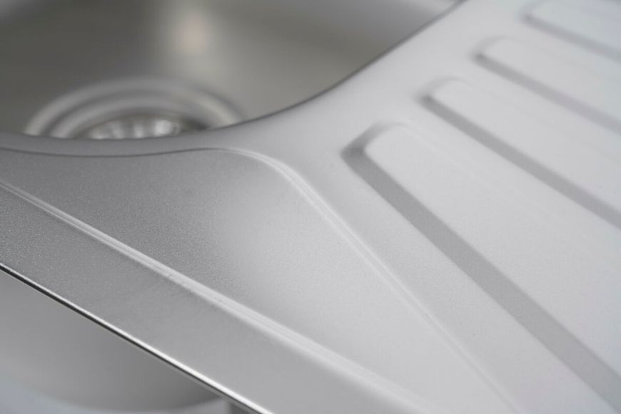 Кухонная мойка из нержавеющей стали прямоугольная Platinum САТИН 7848 (0,8/180 мм) 11507 фото