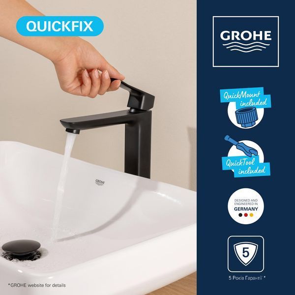 Змішувач для раковини Grohe QuickFix Dice XL-Size 1018922430 CV036221 фото