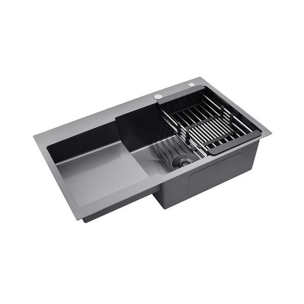 Комплект кухонной мойки KRP Schwarze PVD - 7848RHM ST51421 фото