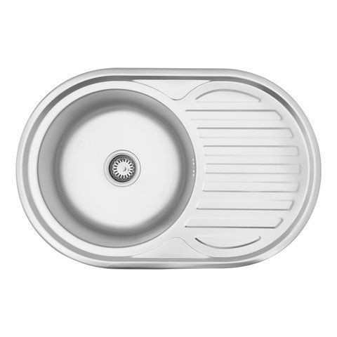 Кухонна мийка Kroner KRP Satin - 7750 (0.8 мм) CV022788 фото