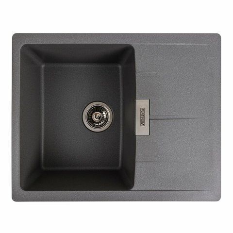 Гранитная мойка для кухни Platinum 6250 ZIRKONE матовый Серый муссон 41596 фото