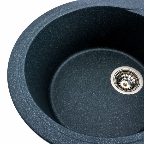 Гранитная мойка для кухни Platinum 5847 ONYX матовая (антрацит) 38963 фото