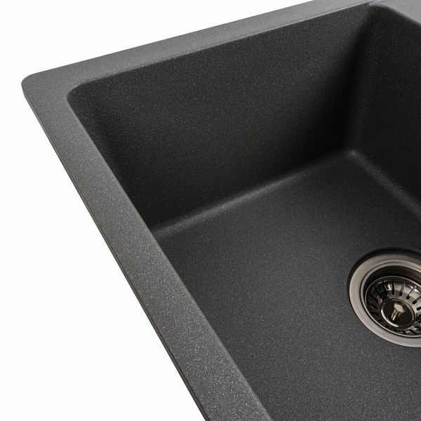 Гранитная мойка для кухни Platinum 6250 ZIRKONE матовый Серый муссон 41596 фото