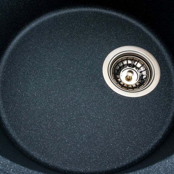 Гранитная мойка для кухни Platinum 5847 ONYX матовая (антрацит) 38963 фото