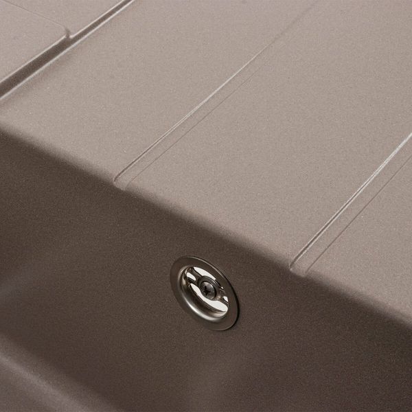 Гранитная мойка для кухни Platinum 6550 INTENSO матовая Дюна 41652 фото