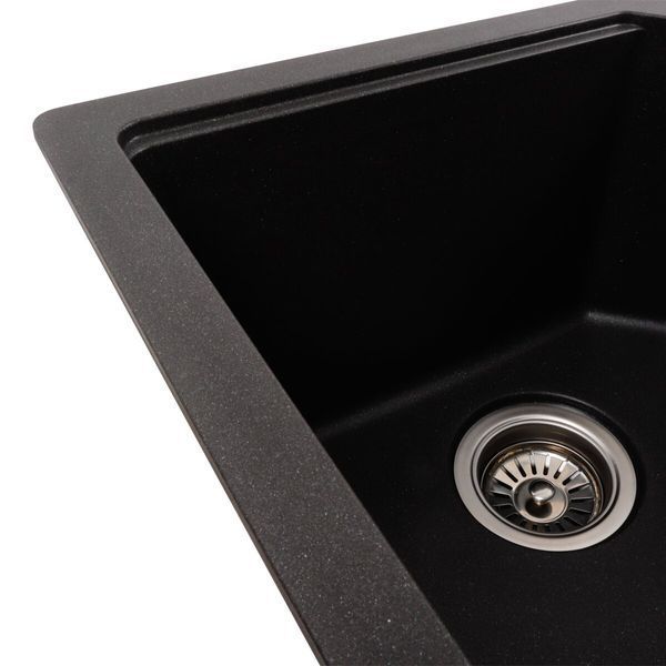 Гранітна мийка для кухні Platinum 7850 HARMONY матовий Моріон 41656 фото