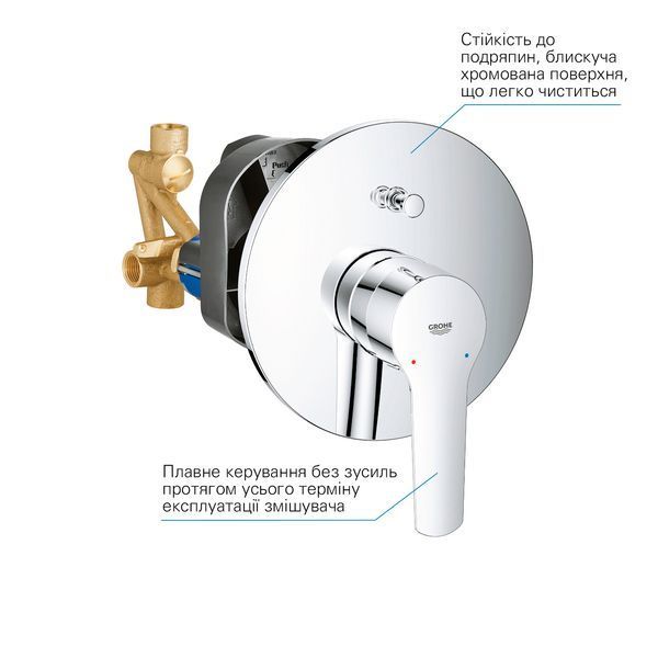 Душова система прихованого монтажу Grohe QuickFix Start UA202802R2 CV030622 фото