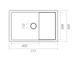 Гранитная мойка для кухни Platinum 7850 CUBE матовая Бежевый 3152 фото 2
