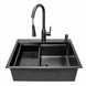 Комплект кухонної мийки 63х50HM PVD Pllen&oacute; Lazio ST08 Grafite SL43881 фото 4