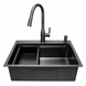 Комплект кухонної мийки 63х50HM PVD Pllen&oacute; Lazio ST08 Grafite SL43881 фото 3