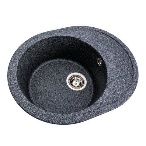 Гранитная мойка для кухни Platinum 5847 ONYX матовая (графит) 38967 фото