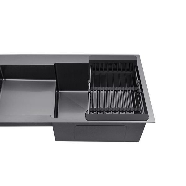 Комплект кухонної мийки KRP Schwarze - 7848RHM PVD ST4303 ST921762 фото