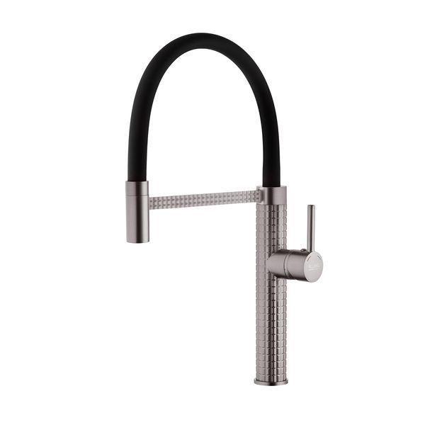 Комплект кухонної мийки 63х50HM PVD Pllen&oacute; Lazio ST05 Grafite SL33894 фото