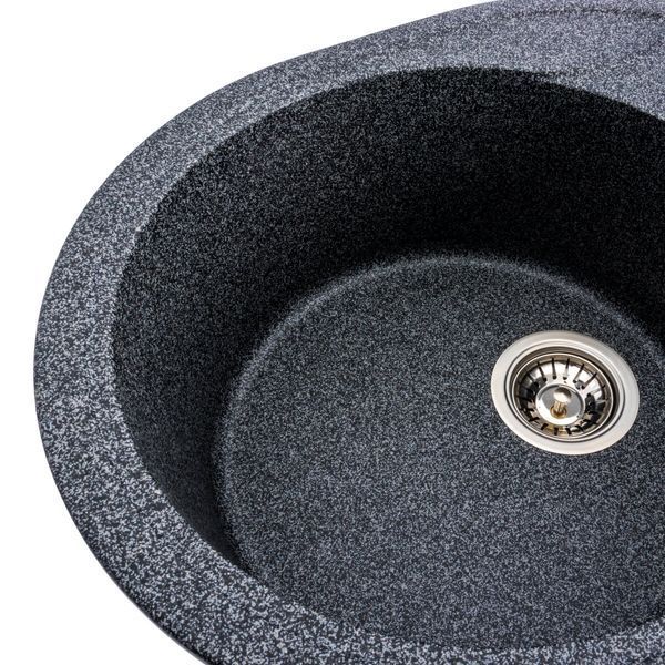 Гранитная мойка для кухни Platinum 5847 ONYX матовая (графит) 38967 фото
