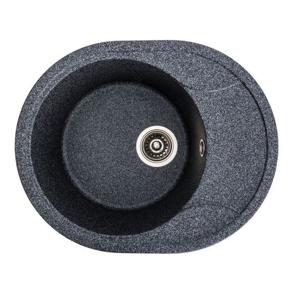Гранитная мойка для кухни Platinum 5847 ONYX матовая (графит) 38967 фото