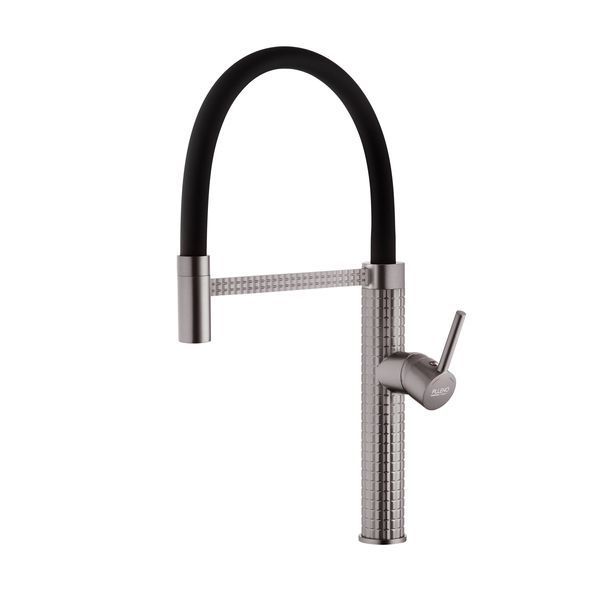 Комплект кухонної мийки 63х50HM PVD Pllen&oacute; Lazio ST05 Grafite SL33894 фото
