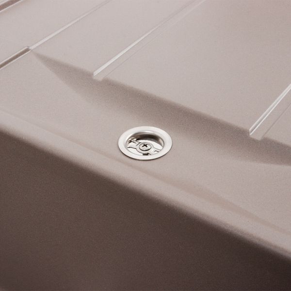 Гранітна мийка для кухні Platinum 7850 TROYA матова Дюна 41658 фото