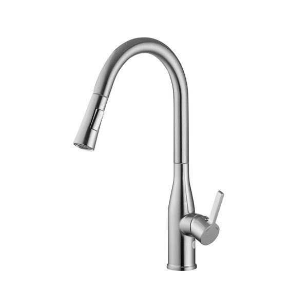 Смеситель для кухни с выдвижным изливом Pllen&oacute; Lazio ST02 spazzolato ST430002 фото