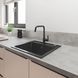 Набор смесителей 4 в 1 для ванной комнаты и кухни Grohe QuickFix Start Black M-Size UA303301MK CV033954 фото 16