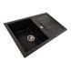 Гранітна мийка для кухні Platinum 7850 TROYA матовий Моріон 41659 фото 4