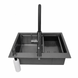 Комплект кухонної мийки 63х50HM PVD Pllen&oacute; Lazio ST05 Grafite SL33894 фото 5