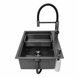 Комплект кухонної мийки 63х50HM PVD Pllen&oacute; Lazio ST05 Grafite SL33894 фото 4