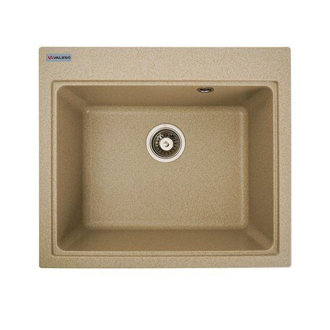 Гранитная мойка для кухни Platinum VESTA 5852 матовая Сафари 48564 фото