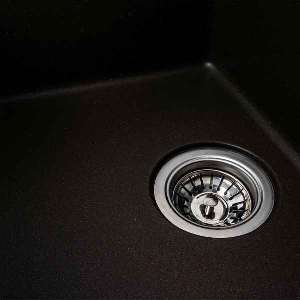 Гранитная мойка для кухни Platinum 6250 ZIRKONE матовая Темная скала 41597 фото