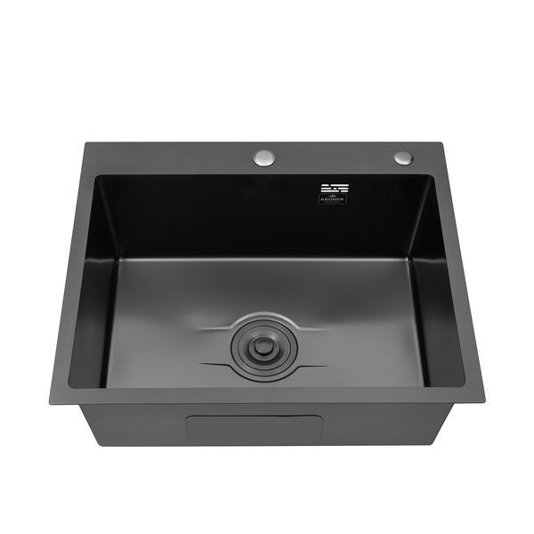 Комплект кухонної мийки Kroner Derby PVD - 6050HM ST343731 фото
