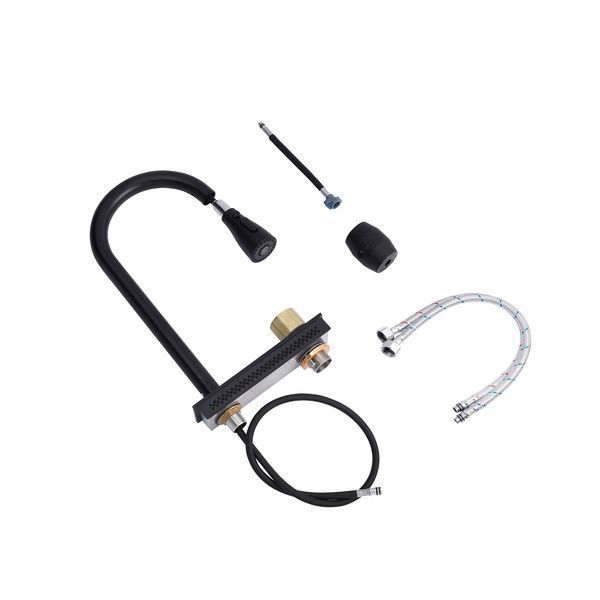 Кухонна мийка Kroner KRP Schwarze - SET7546HM PVD (3.0/0.7 мм) CV032277 фото