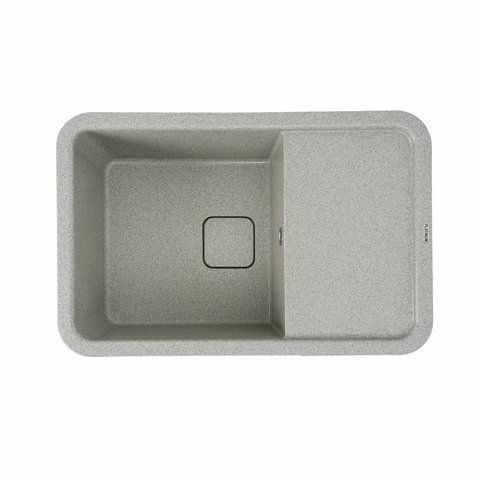 Гранітна мийка для кухні Platinum 7850 CUBE матова Сіра 3188 фото