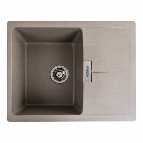 Гранітна мийка для кухні Platinum 6250 ZIRKONE матовий Титан 41598 фото