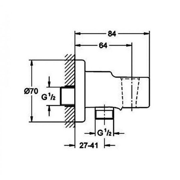 Гігієнічний душ BauLoop New (UA111042), Grohe UA111042 фото