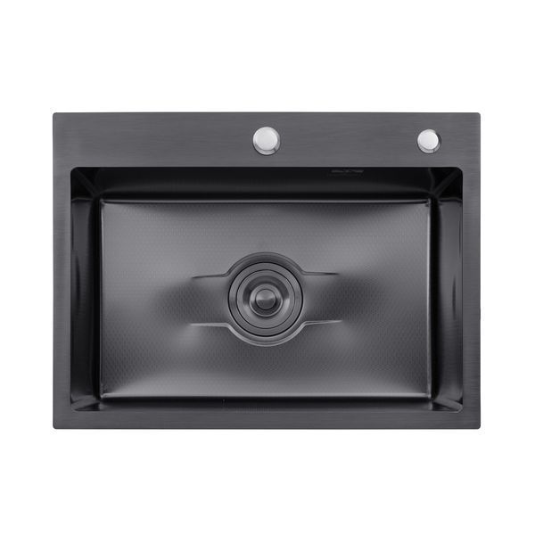 Комплект кухонної мийки Kroner Derby PVD - 5843HM ST34371 фото