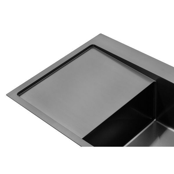 Комплект кухонної мийки Kroner KRP Schwarze - 7849RHM PVD Lazio ST430087 фото