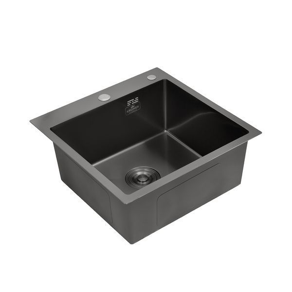 Комплект кухонной мойки KRP Schwarze - 4545HM PVD ST924568 фото