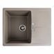 Гранитная мойка для кухни Platinum 6250 ZIRKONE матовый Титан 41598 фото 1