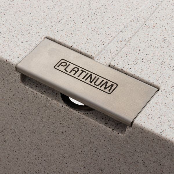 Гранитная мойка для кухни Platinum 6250 ZIRKONE матовый топаз 41599 фото